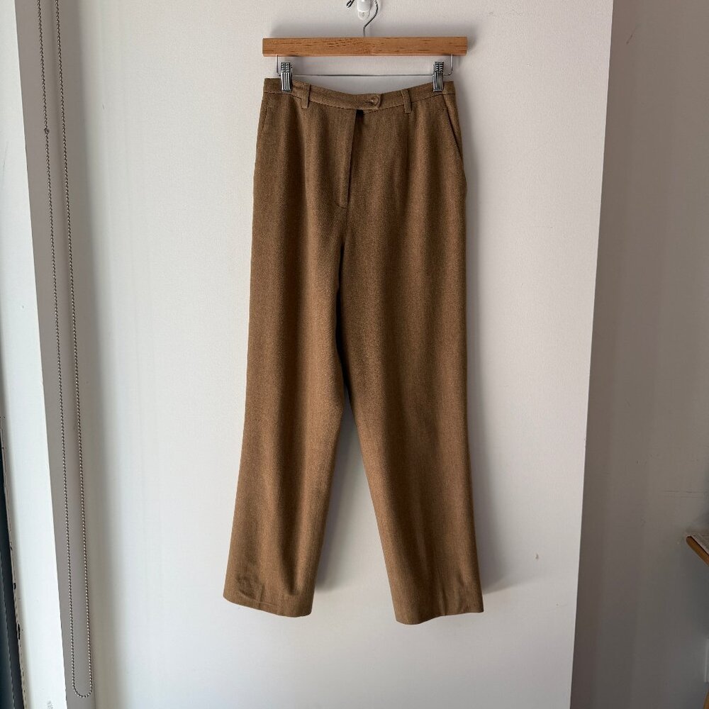 Pendleton Virgin Wool Pants in Camel, Size 6
